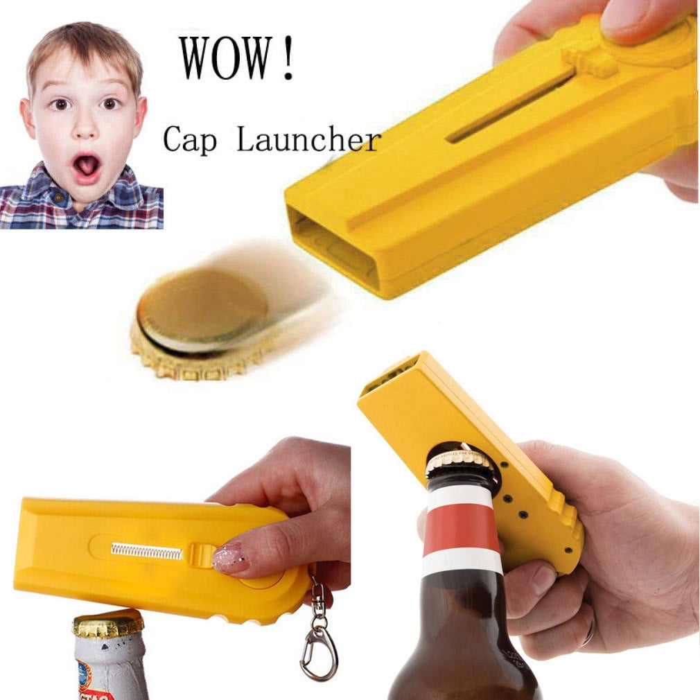 Pop-A-Cap Bottle Opener Launcher party bar